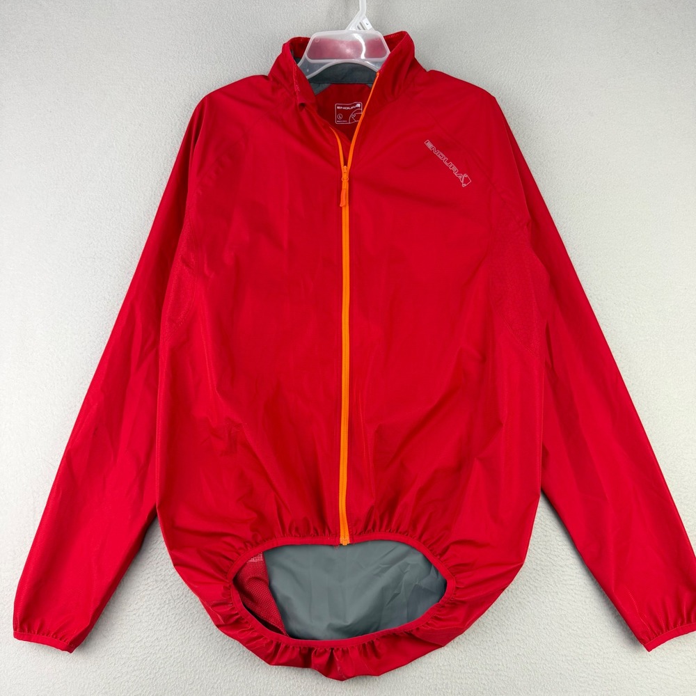 Endura Cycling Xtract Jacket Mens Large Red Full-Zip Long Sleeve‎ Reflective